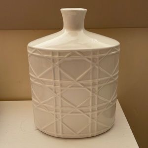 White ceramic vase
